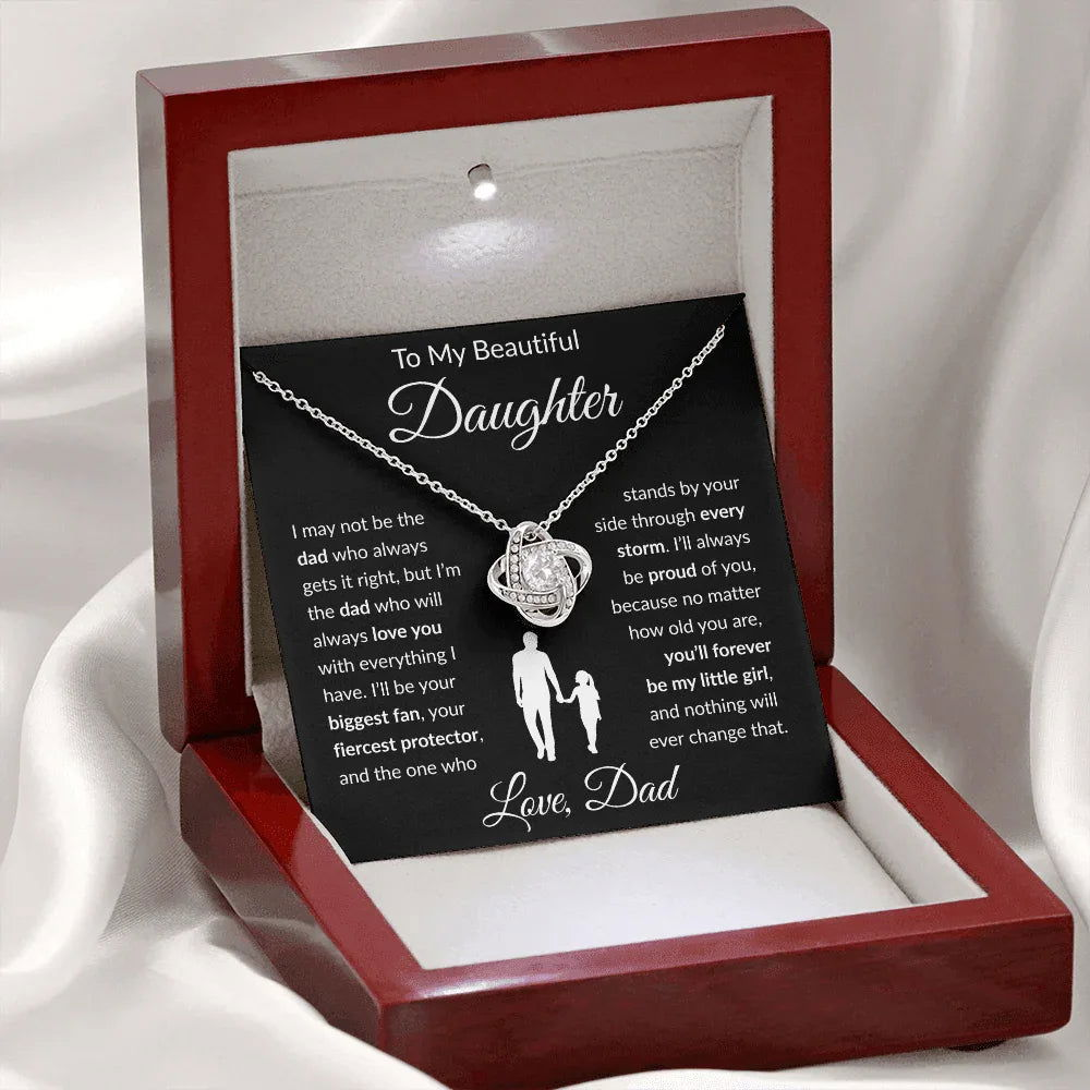 My Beautiful Daughter Necklace - Not the day who gets it right. - Giftinum