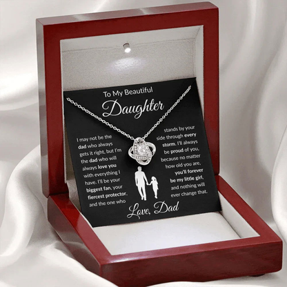 My Beautiful Daughter Necklace - Not the day who gets it right. - Giftinum
