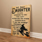 My Daughter Witch Halloween Canvas - Giftinum