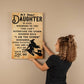 My Daughter Witch Halloween Canvas - Giftinum