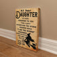 My Daughter Witch Halloween Canvas - Giftinum