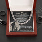 My Forever Hero - Dad Cuban Link Chain Necklace From Daughter - Giftinum