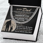 My Forever Hero - Dad Cuban Link Chain Necklace From Son - Giftinum
