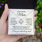 My Loving Mom Necklace - You held my hand for many years 14K White Gold Finish / Two-Toned Box Jewelry Giftinum