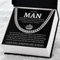 My Man Cuban Link Chain Necklace - Straighten your crown - Giftinum