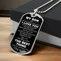 My Son Dog Tag Necklace - Never Forget - Giftinum