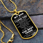 My Son Dog Tag Necklace - Never Forget - Giftinum