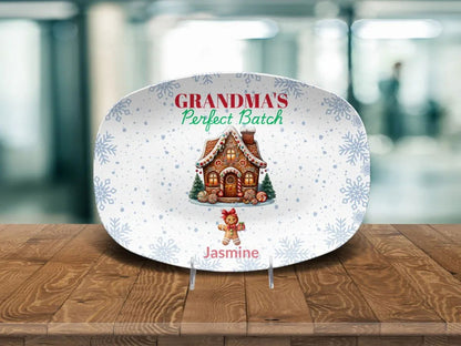 Personalized Christmas Platter for Grandma - Giftinum