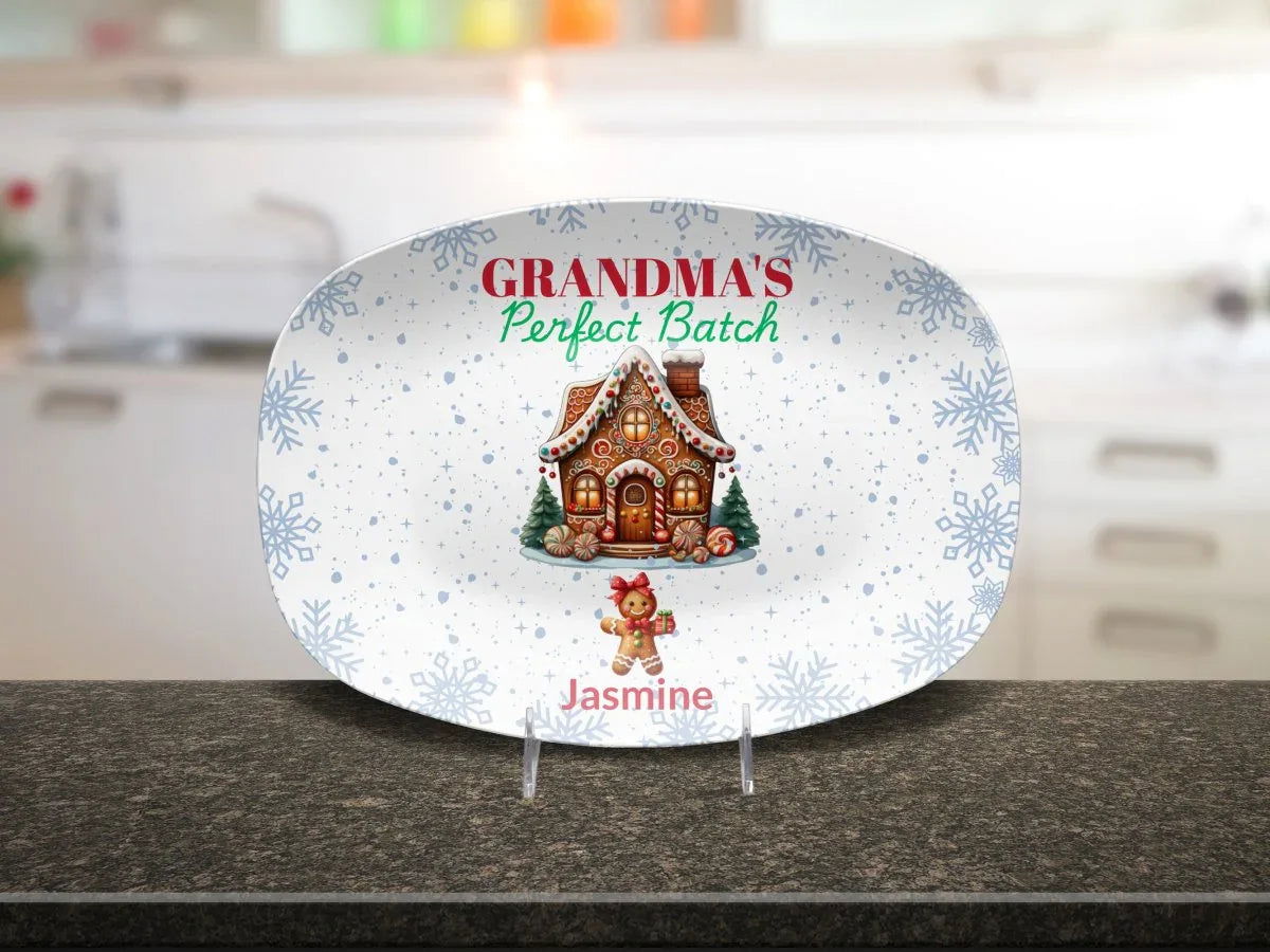 Personalized Christmas Platter for Grandma - Giftinum