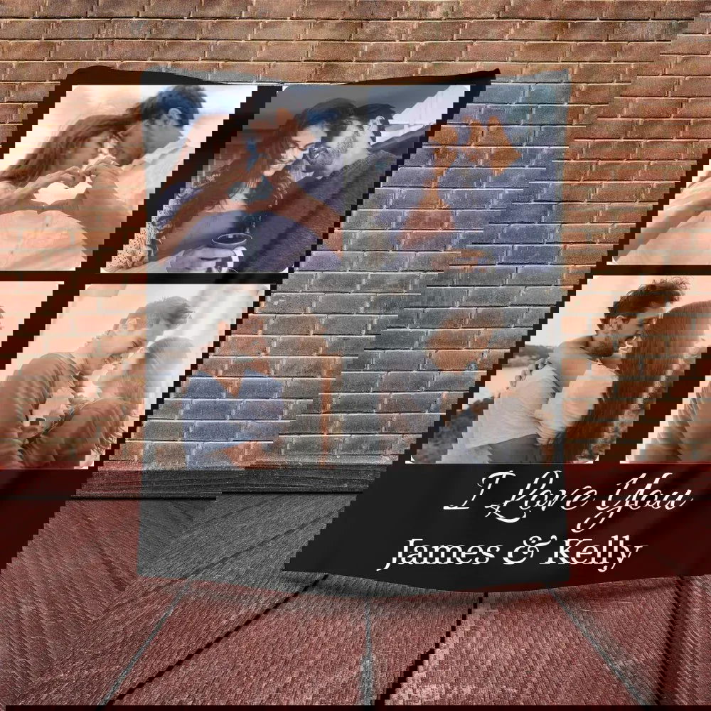 Personalized Couple Photo Blanket - Giftinum