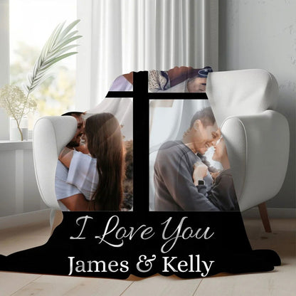 Personalized Couple Photo Blanket - Giftinum