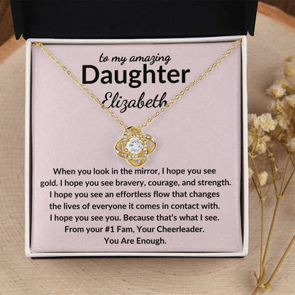 Personalized Daughter Necklace - See Gold - Giftinum
