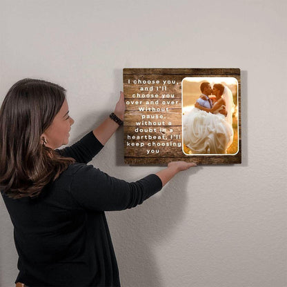 Personalized I choose you Metal art print - Giftinum
