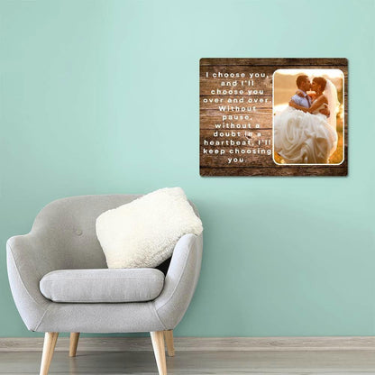 Personalized I choose you Metal art print - Giftinum