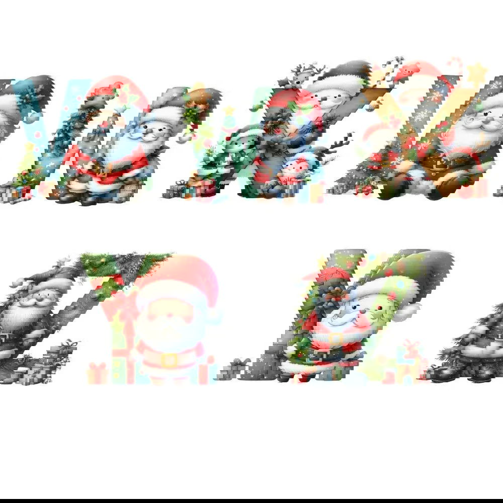 Personalized Initial Name Ceramic Christmas Ornament - Giftinum