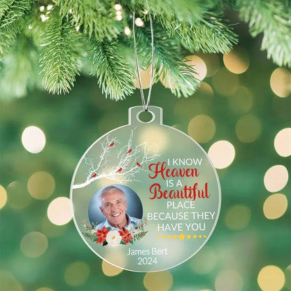 Personalized Memorial Loss Acrylic Ornament - Giftinum