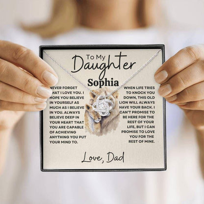 Personalized Necklace for Daughter - Never forget - Giftinum