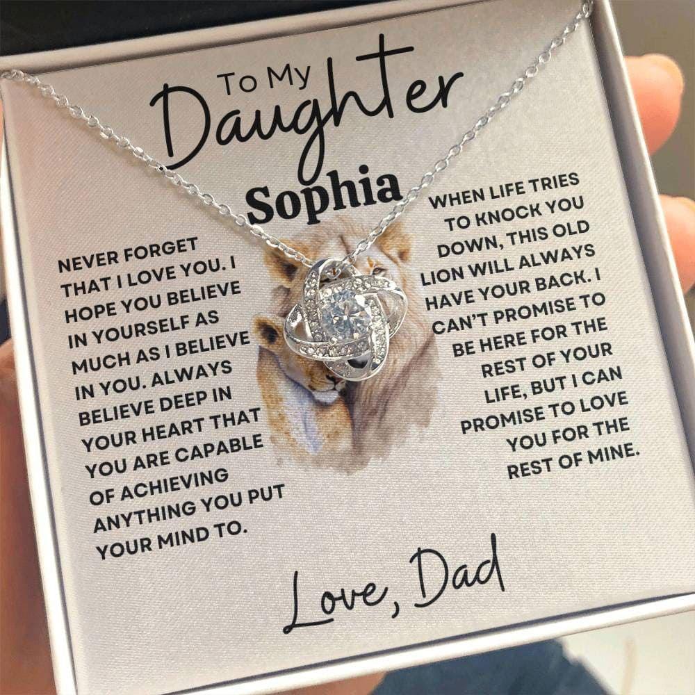 Personalized Necklace for Daughter - Never forget - Giftinum