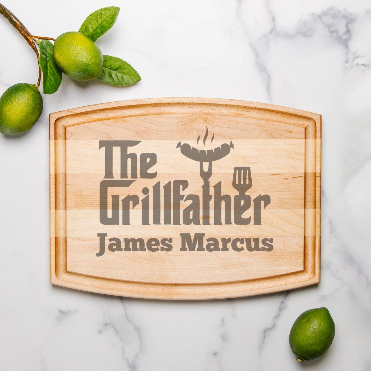 Personalized The Grillfather Cutting Board - Giftinum