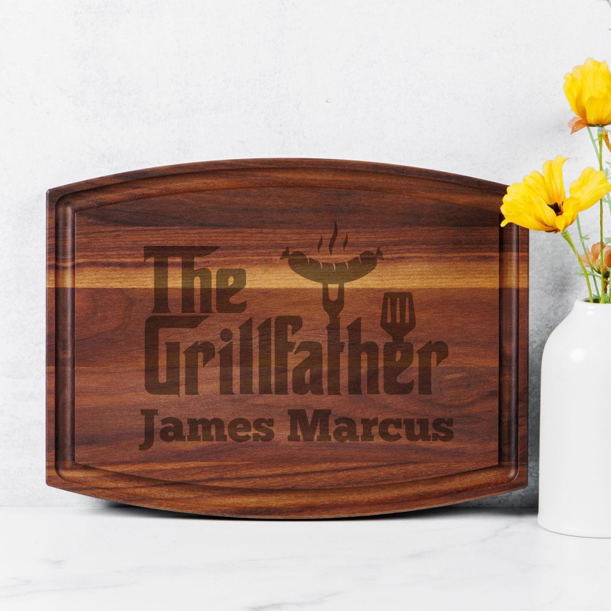 Personalized The Grillfather Cutting Board - Giftinum