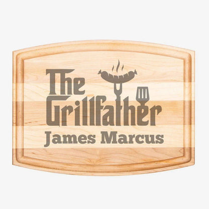 Personalized The Grillfather Cutting Board - Giftinum