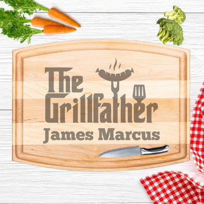 Personalized The Grillfather Cutting Board - Giftinum