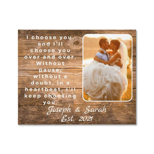 Personalized photo upload canvas - Giftinum