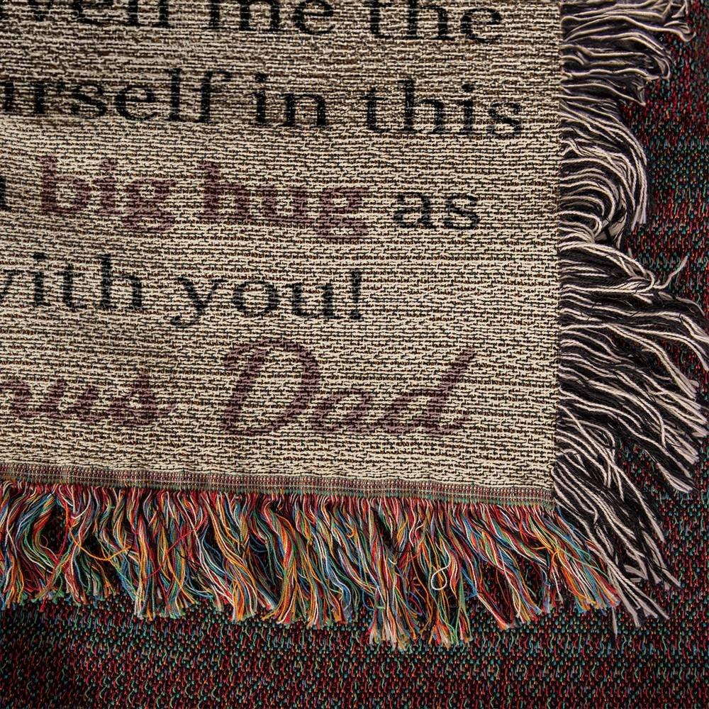 Photo Upload Badass Bonus Daughter Woven Blanket - Giftinum