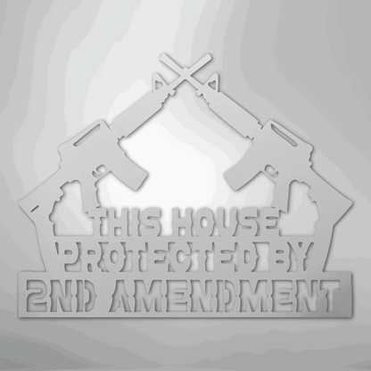 Protected by 2A - Steel Sign - Giftinum