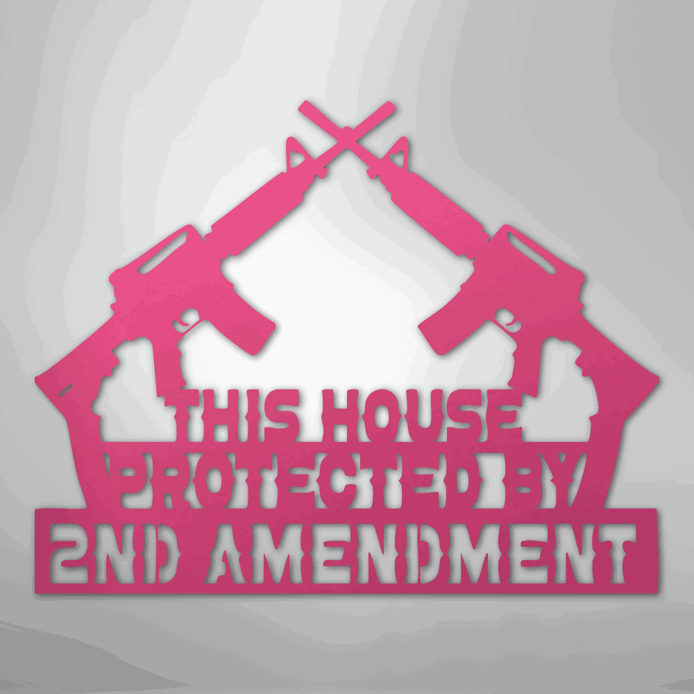 Protected by 2A - Steel Sign - Giftinum