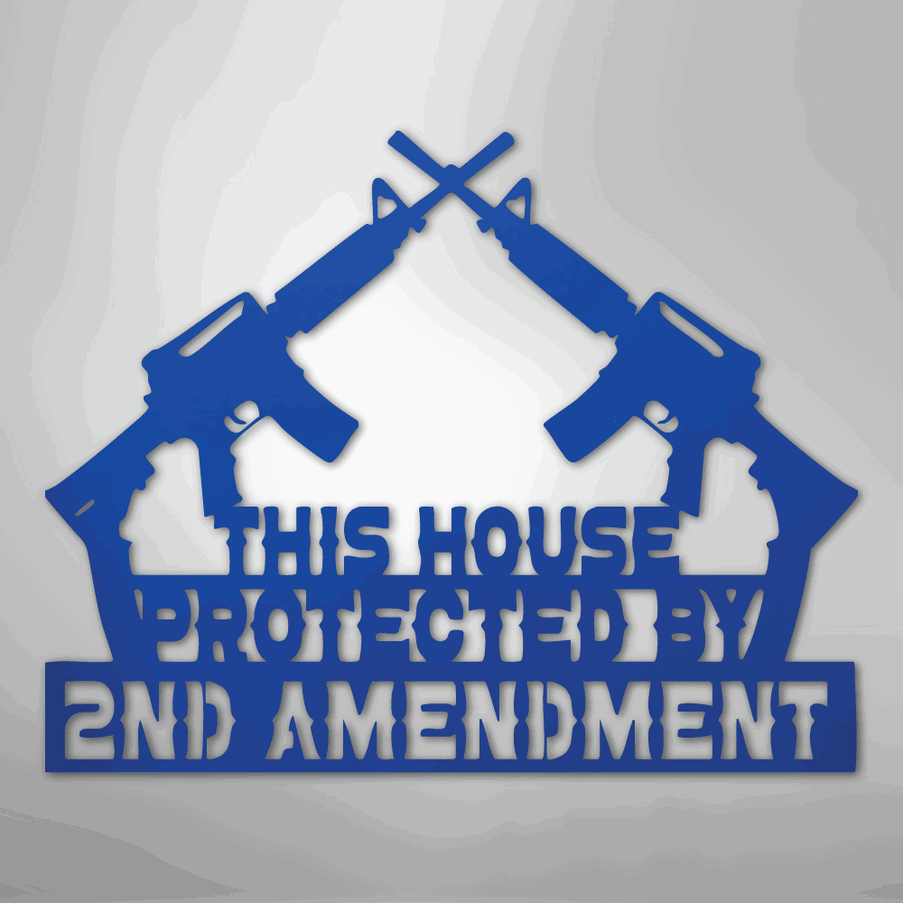 Protected by 2A - Steel Sign - Giftinum