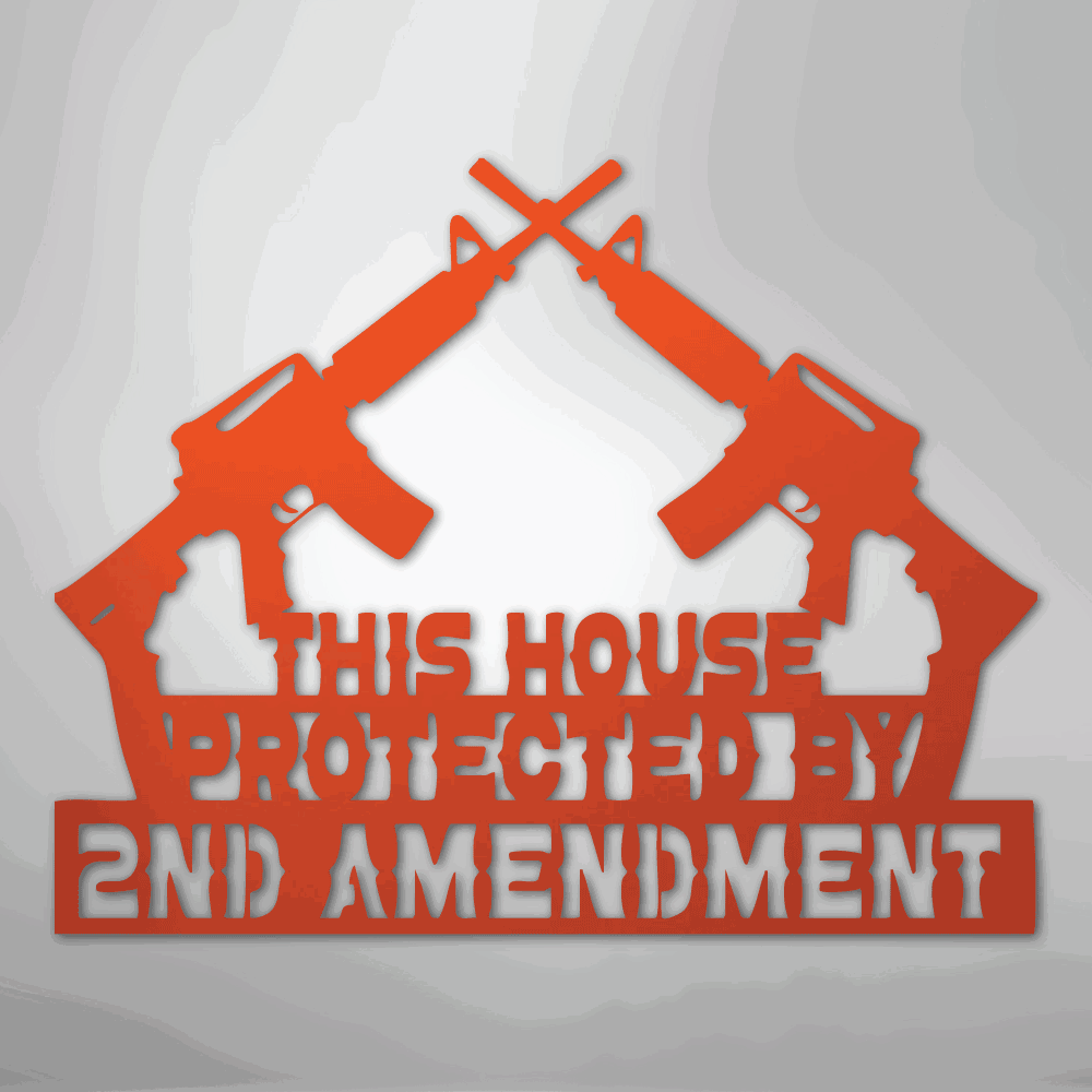 Protected by 2A - Steel Sign - Giftinum