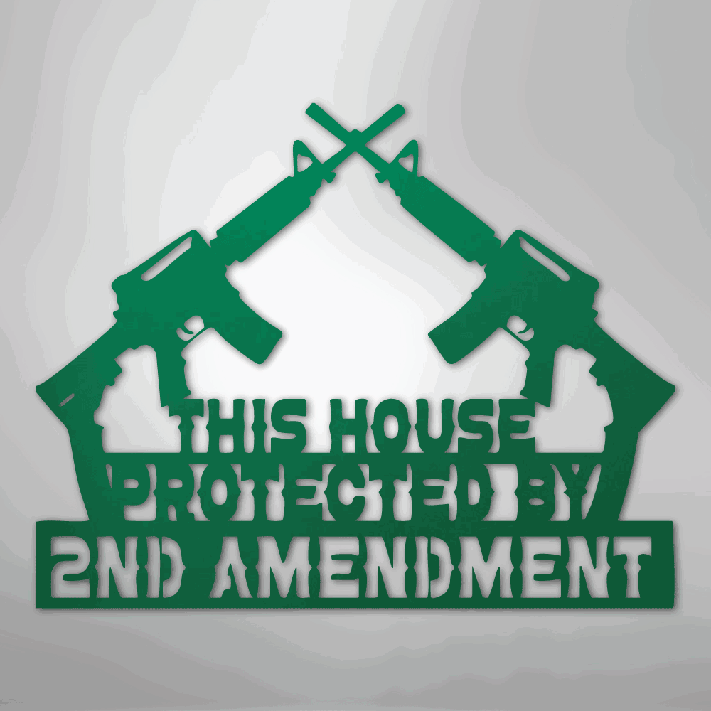 Protected by 2A - Steel Sign - Giftinum