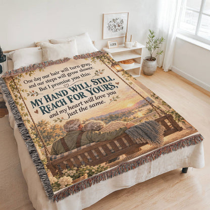 Romantic Couple Love Story Woven Blanket Keepsake - Giftinum
