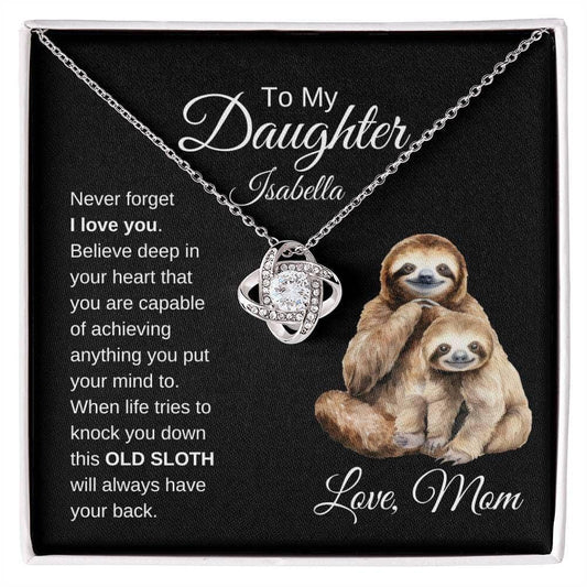 Sloth Necklace Card - Giftinum