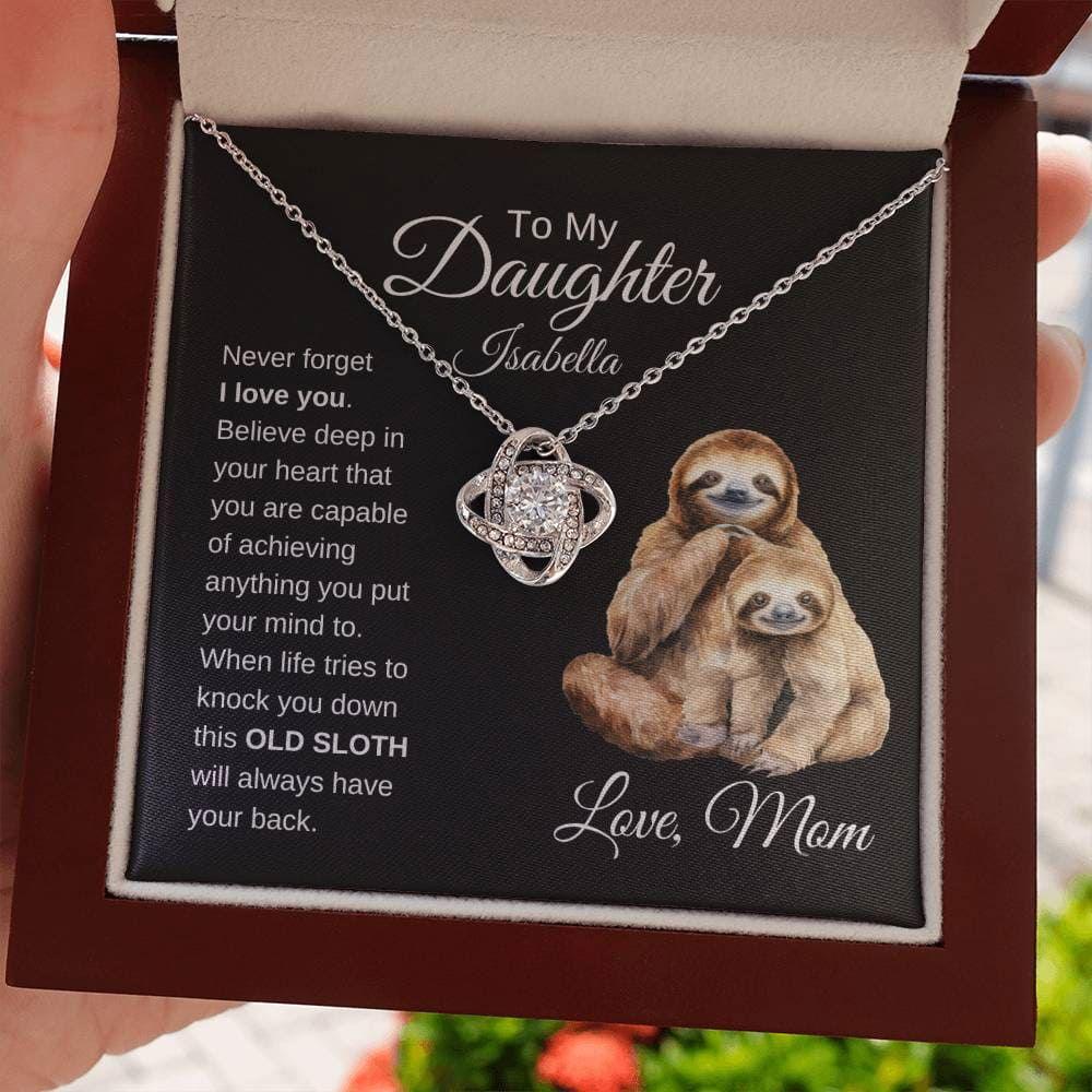 Sloth Necklace Card - Giftinum