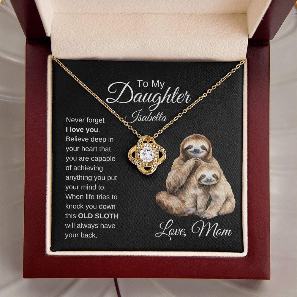 Sloth Necklace Card - Giftinum