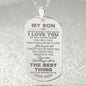 Son Engraved Necklace - Never Forget - Giftinum