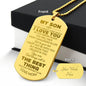 Son Engraved Necklace - Never Forget - Giftinum