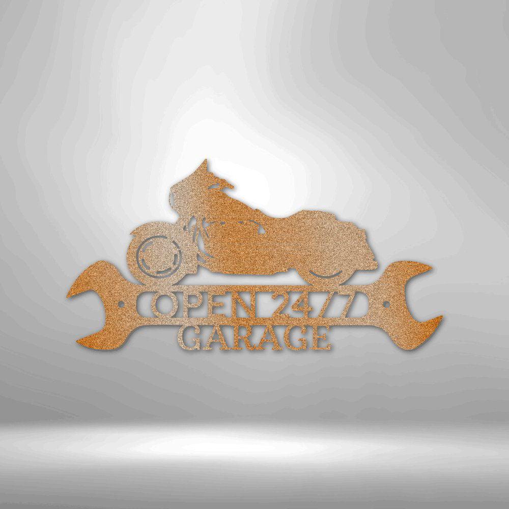 Street Glide Shop Monogram - Steel Sign Copper / 12" Custom Giftinum