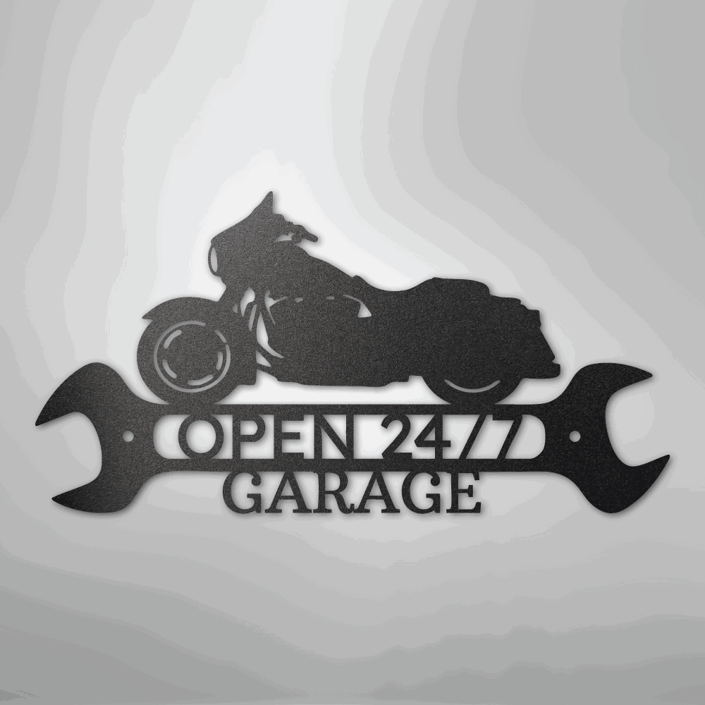 Street Glide Shop Monogram - Steel Sign - Giftinum