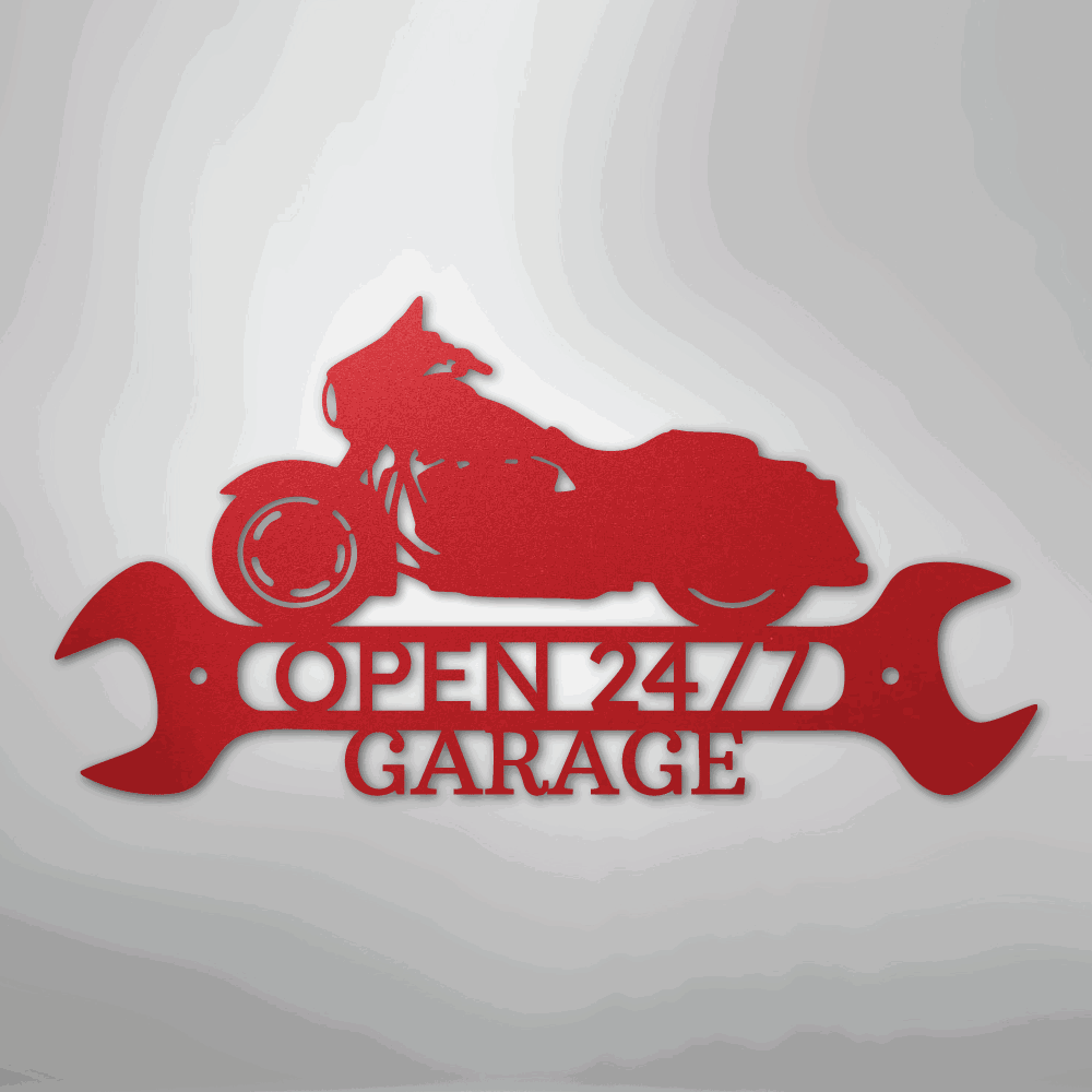 Street Glide Shop Monogram - Steel Sign - Giftinum