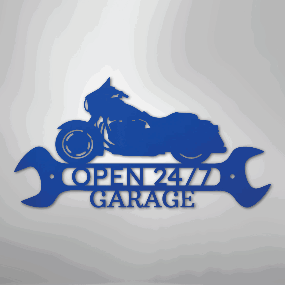 Street Glide Shop Monogram - Steel Sign - Giftinum