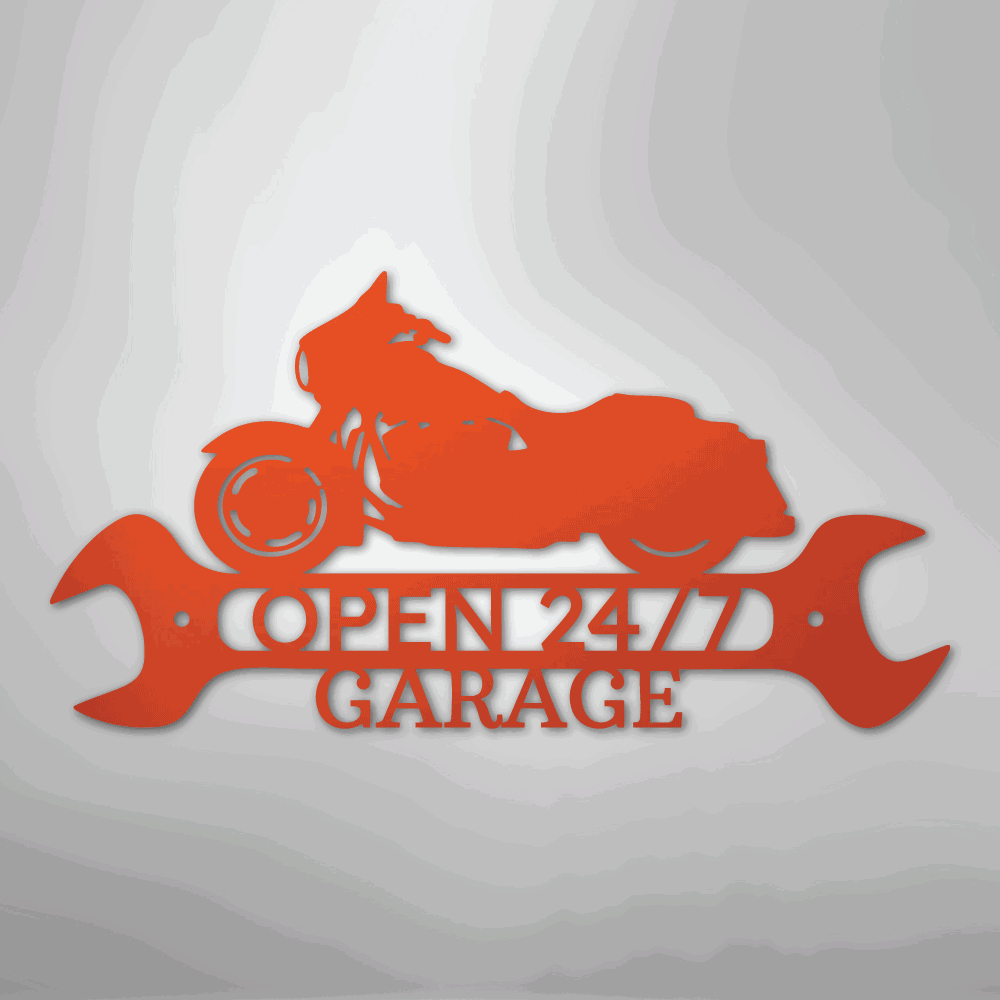 Street Glide Shop Monogram - Steel Sign - Giftinum