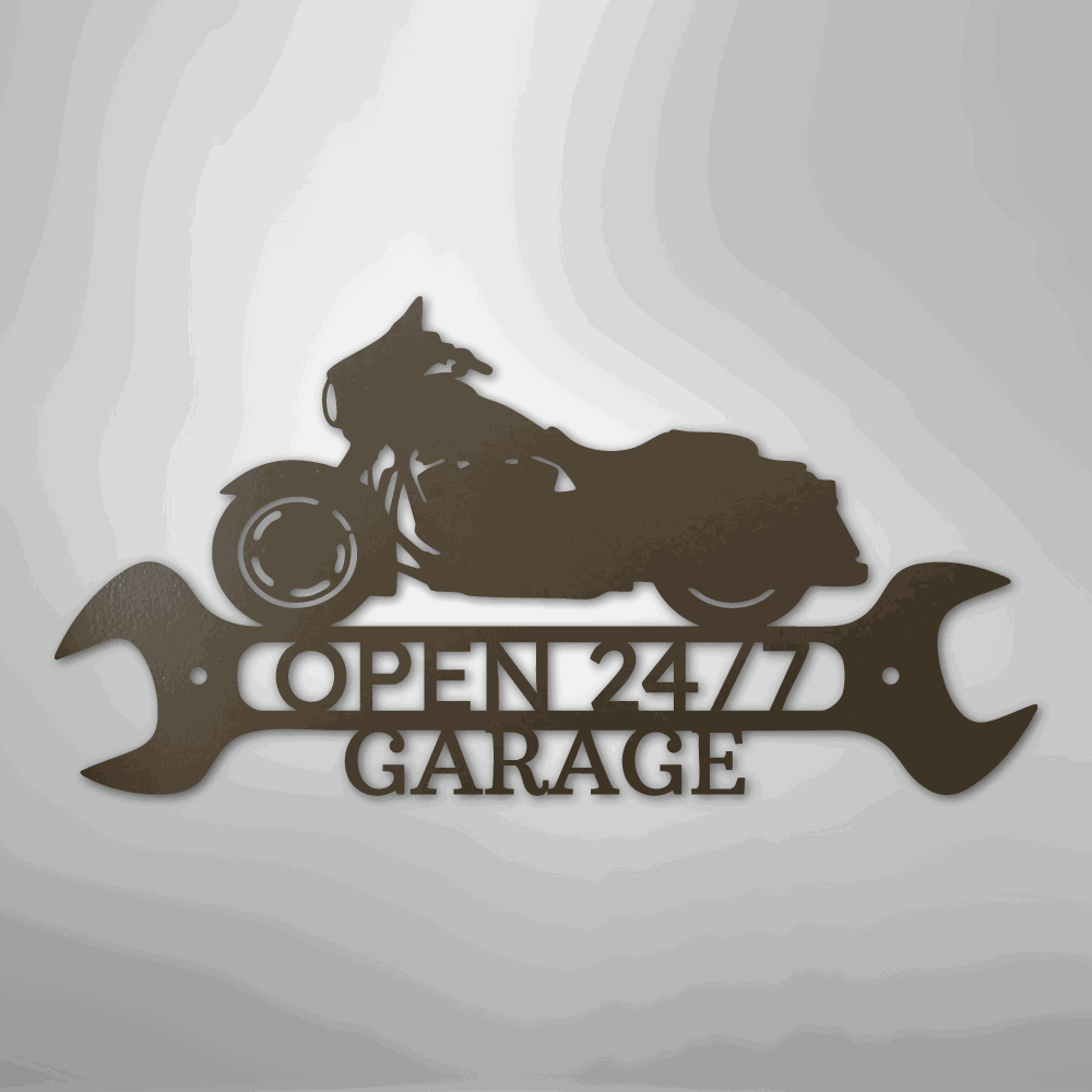 Street Glide Shop Monogram - Steel Sign - Giftinum