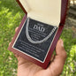 The Best Father In The World Cuban Link Chain - Giftinum