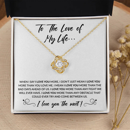 The Love of My Life Necklace - I love you most - Giftinum