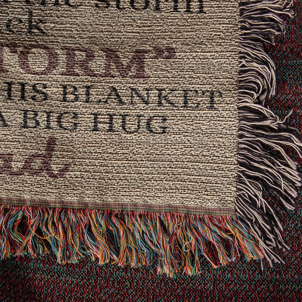To Badass Daughter Blanket From Dad - I am the storm - Giftinum