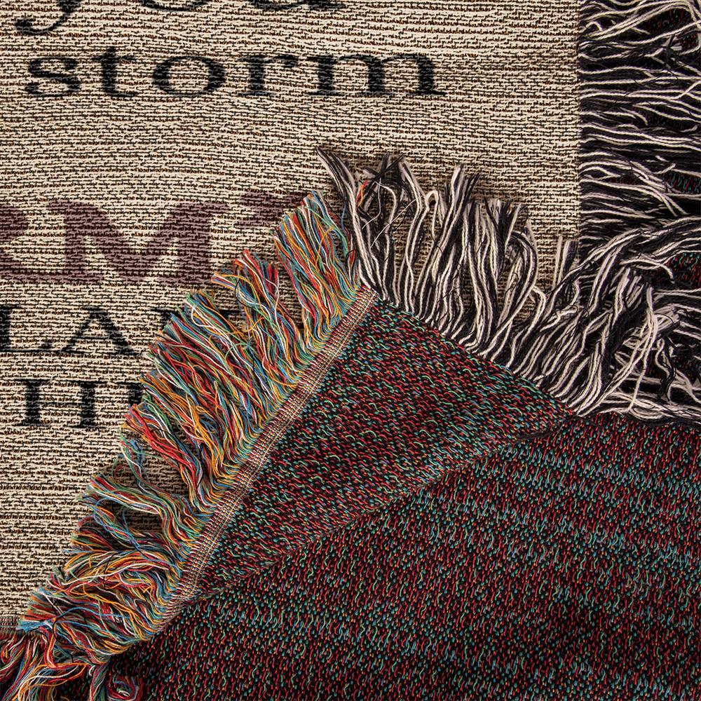 To Badass Daughter Blanket From Dad - I am the storm - Giftinum