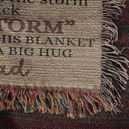 To Badass Daughter Blanket From Dad - I am the storm - Giftinum